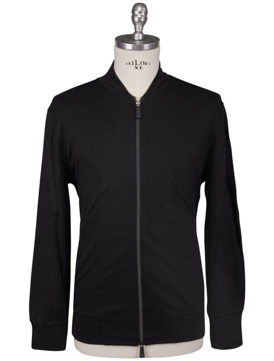 KNT Kiton Knt Black Viscose Ea Sweater Black 000