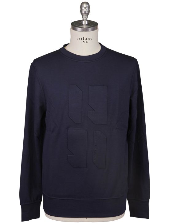 KNT Kiton Knt Blue Viscose Ea Sweater Crewneck Blue 000