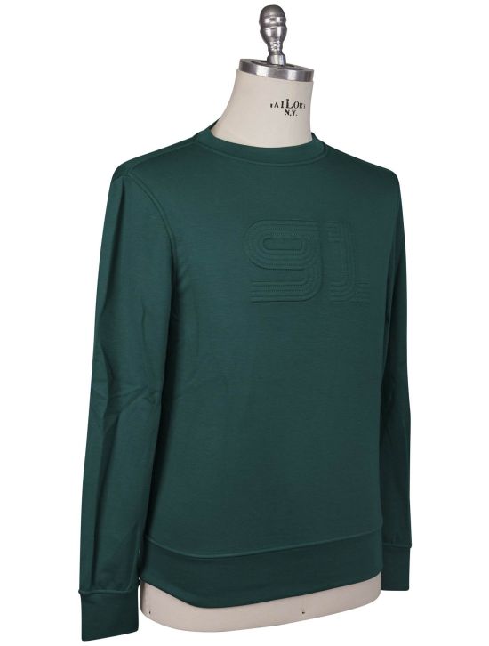 KNT Kiton Knt Green Viscose Ea Sweater Crewneck Green 001