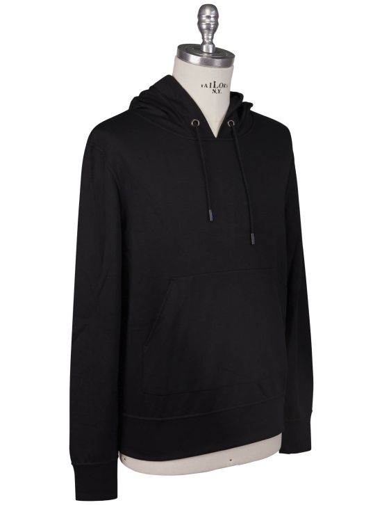 KNT Kiton Knt Black Viscose Ea Sweater Black 001