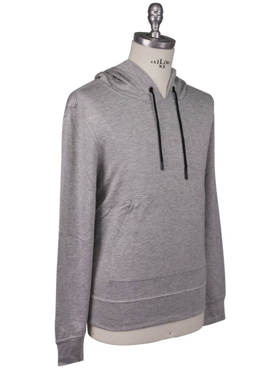 KNT Kiton Knt Gray Viscose Ea Sweater Gray 001