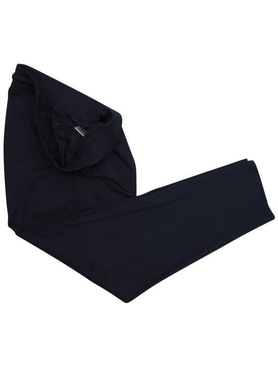 KNT Kiton KNT Blue Viscose Ea Pants Blue 001