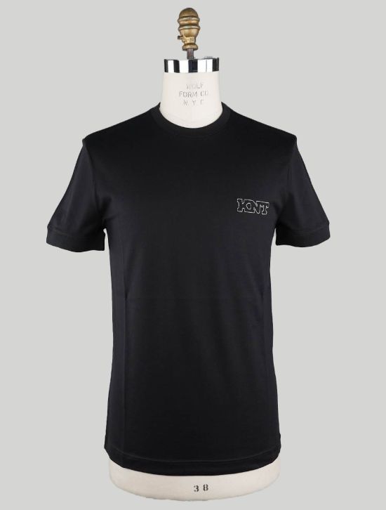 KNT KNT Kiton Black Cotton T-Shirt Black 000