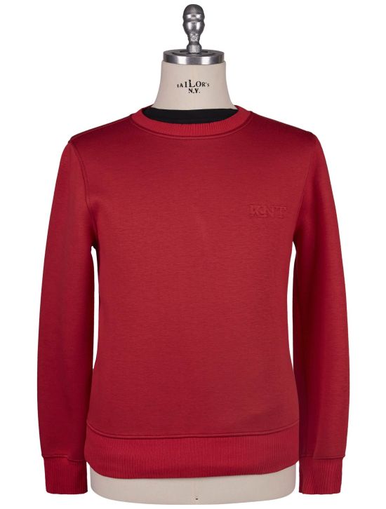 KNT Kiton Knt Red Viscose Ea Sweater Crewneck Red 000