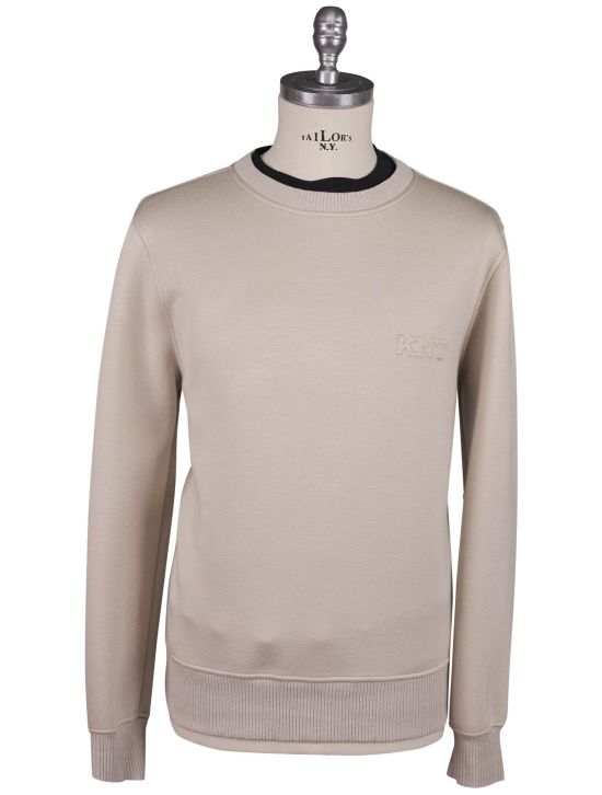 KNT Kiton Knt Beige Pa Ea Sweater Crewneck Beige 000