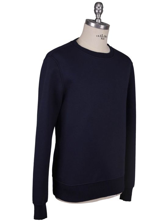 KNT Kiton Knt Blue Viscose Ea Sweater Crewneck Blue 001