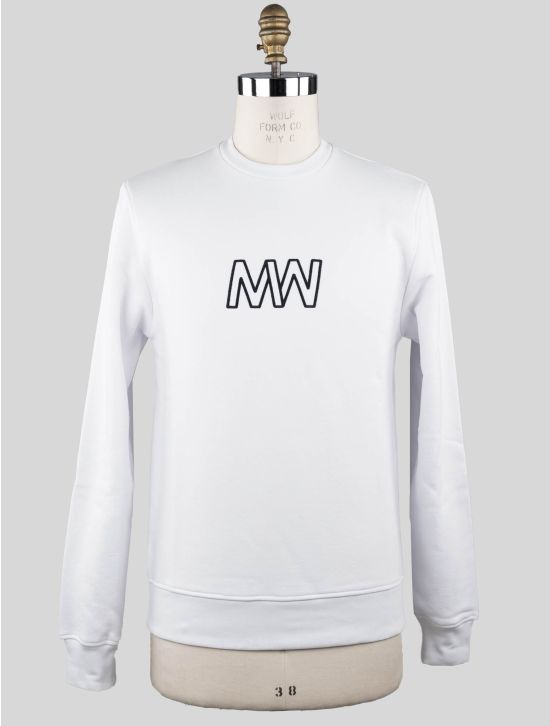 KNT KNT Kiton White Cotton Sweater Crewneck White 000