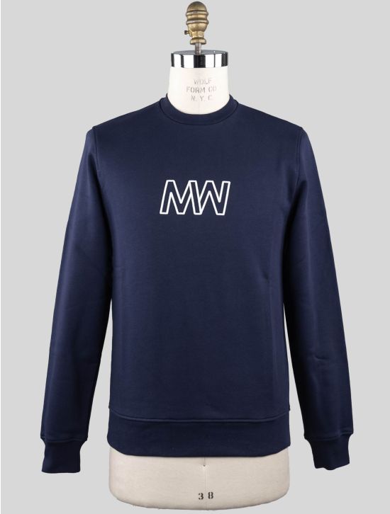 KNT KNT Kiton Blue Cotton Sweater Crewneck Blue 000