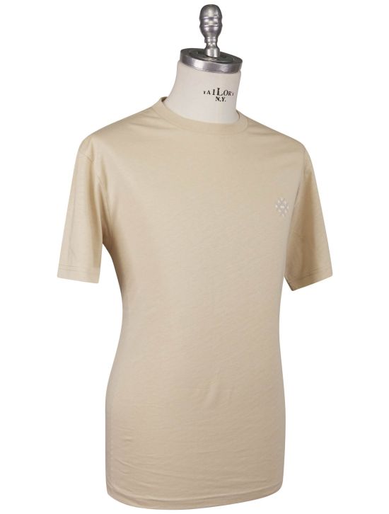 KNT Kiton Knt Beige Cotton T-Shirt Beige 000