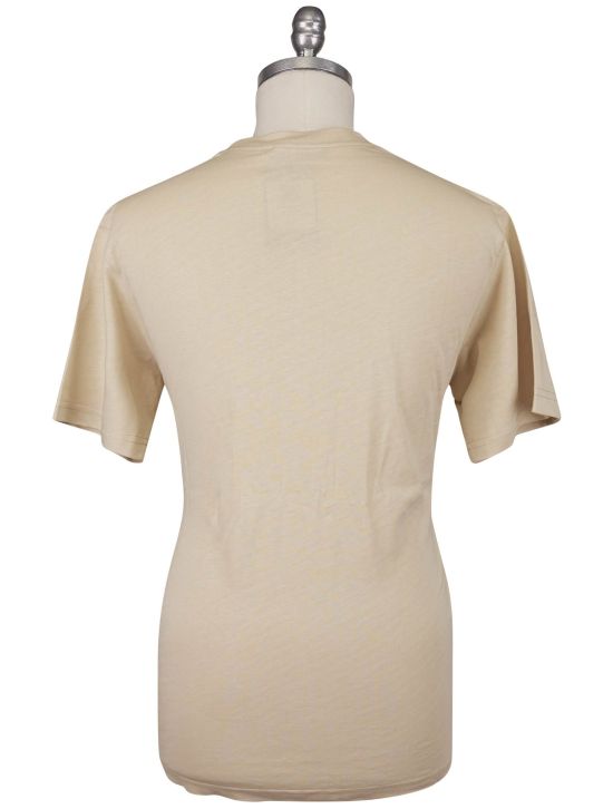 KNT Kiton Knt Beige Cotton T-Shirt Beige 001