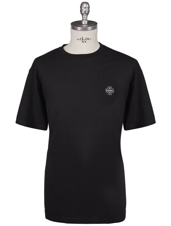 KNT Kiton Knt Black Cotton T-Shirt Black 000