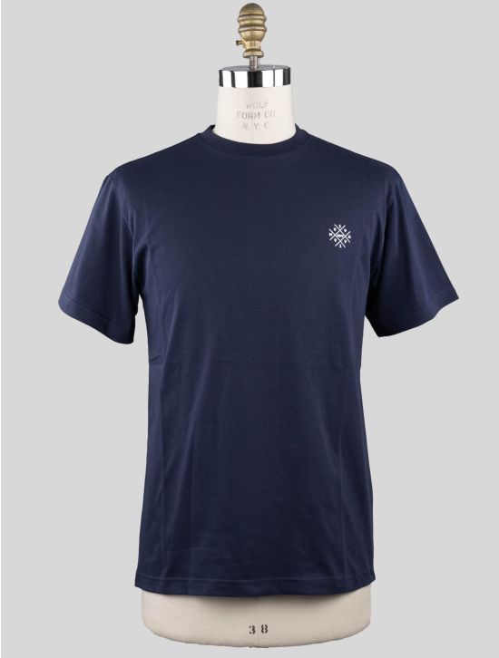 KNT KNT Kiton Blue Cotton T-Shirt Blue 000