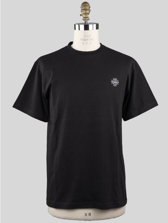 KNT KNT Kiton Black Cotton T-Shirt Black 000