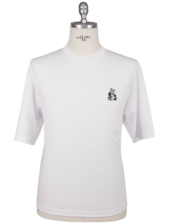 KNT Kiton Knt White Cotton Special Edition T-Shirt White 000