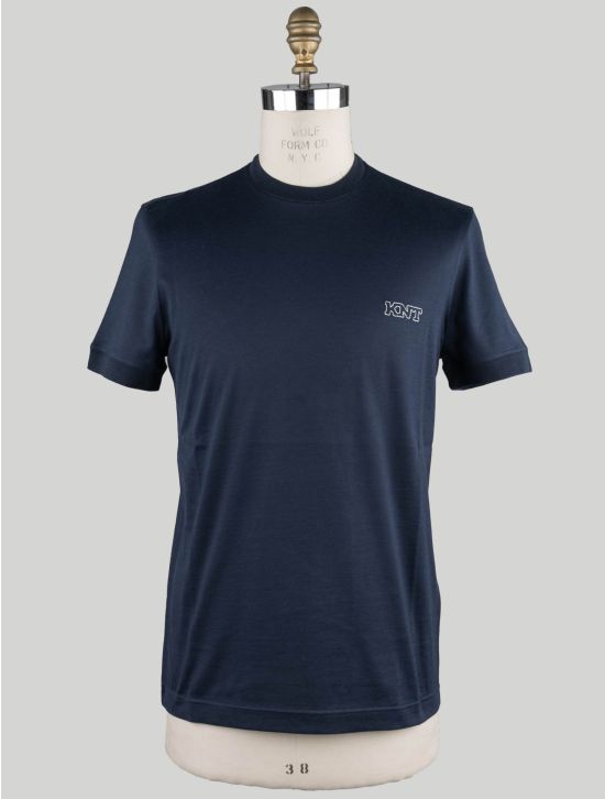 KNT Kiton KNT Blue Cotton T-shirt Blue 000