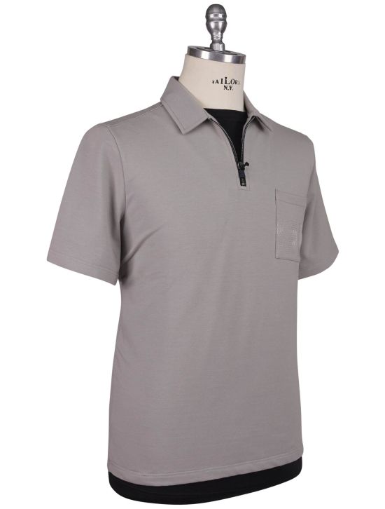 KNT Kiton Knt Taupe Cotton Ea Polo Taupe 000