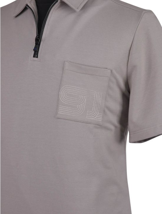 KNT Kiton Knt Taupe Cotton Ea Polo Taupe 001