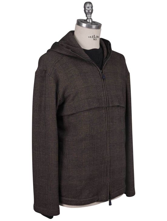 KNT Kiton knt Brown Cashmere Cotton Sweatshirt Brown 001