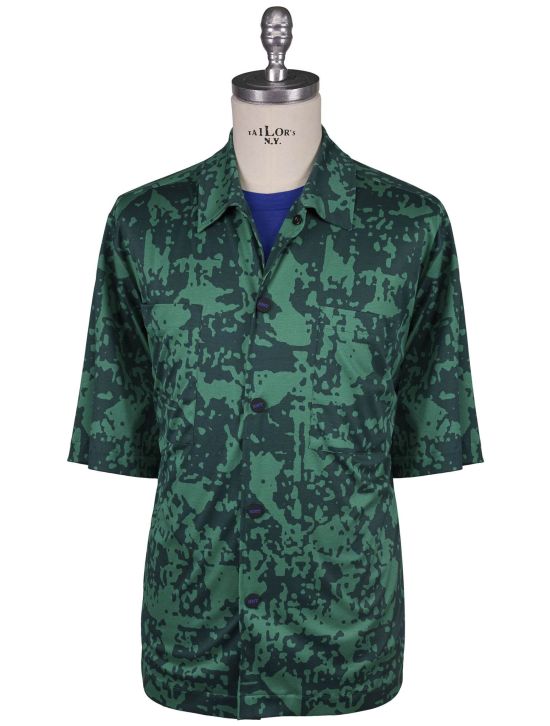 KNT Kiton Knt Green Cotton Shirt Green 000