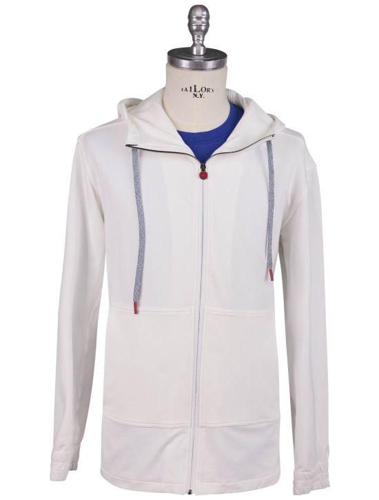 Kiton Kiton White Cotton Ea Sweatshirt Umbi White 000