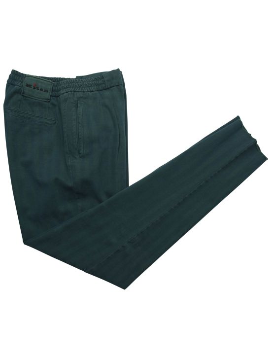 Kiton Kiton Green Cotton Cashmere Pants Green 000