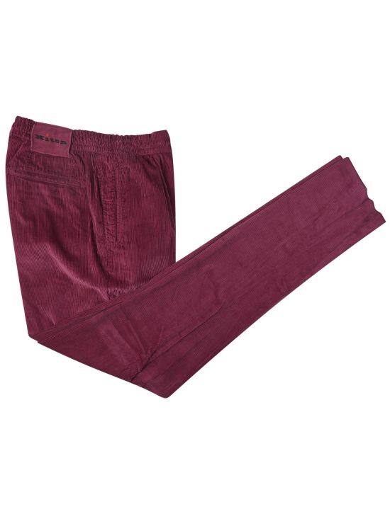 Kiton Kiton Red Cotton Velvet Pants Red 000