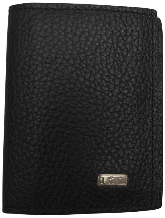 Kiton Kiton Black Leather Wallet Black 000