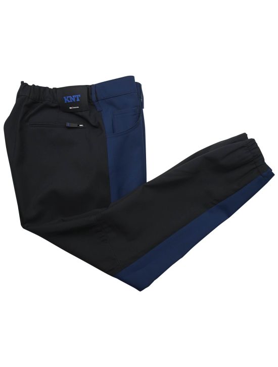 KNT Kiton KNT Blue Black Pl Wool Pu Ea Pants Blue / Black 000