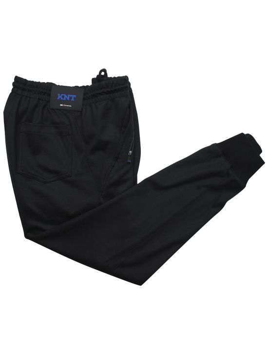 KNT Kiton KNT Black Cotton Silk Pants Black 000