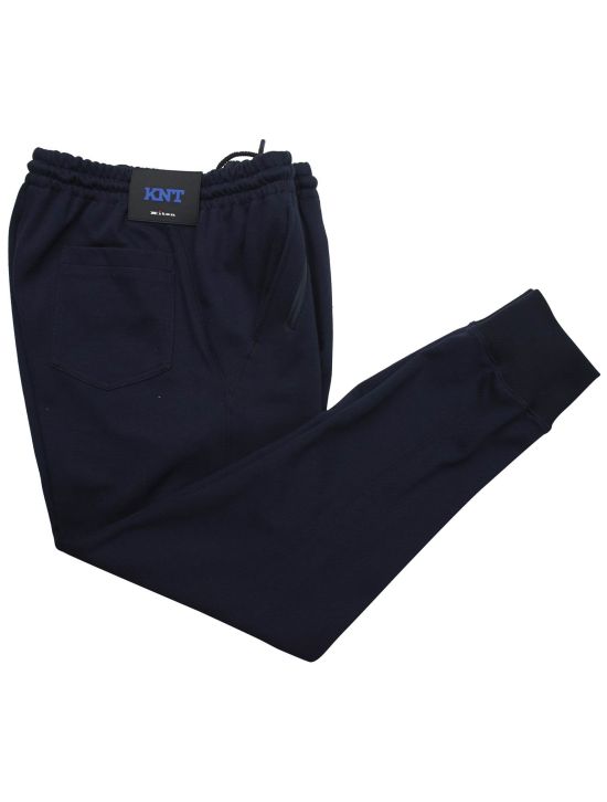 KNT Kiton KNT Blue Cotton Pants Blue 000