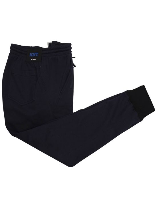 KNT Kiton Knt Blue Cotton Pa Pants Blue 000