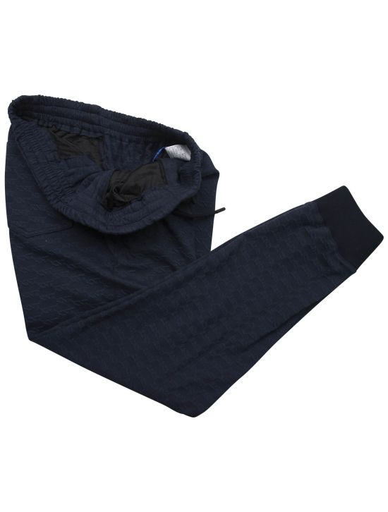 KNT Kiton KNT Blue Pl Cotton Pants Blue 001