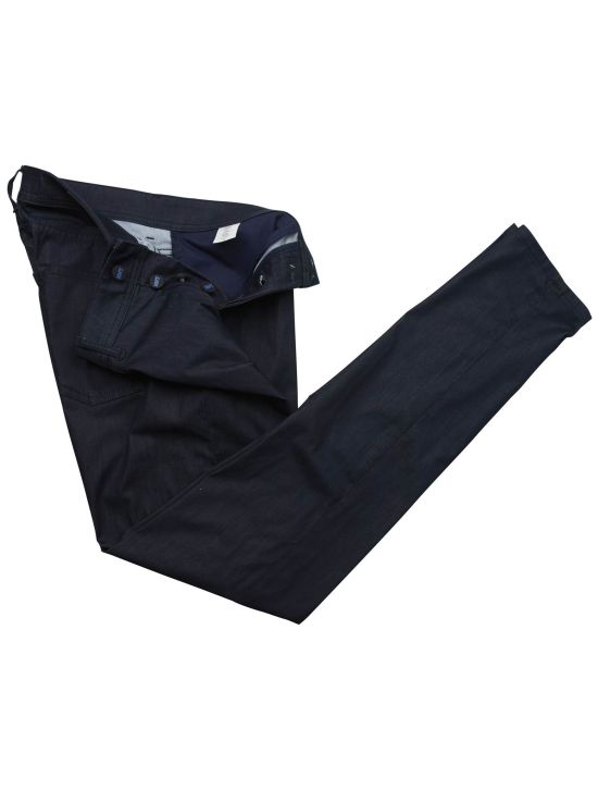 KNT Kiton KNT Blue Cotton Pa Ea Pants Blue 001