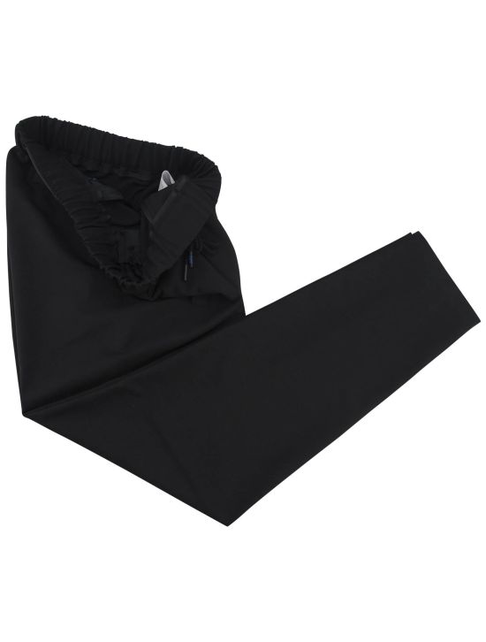 KNT Kiton KNT Black Wool Pa Ea Pants Black 001