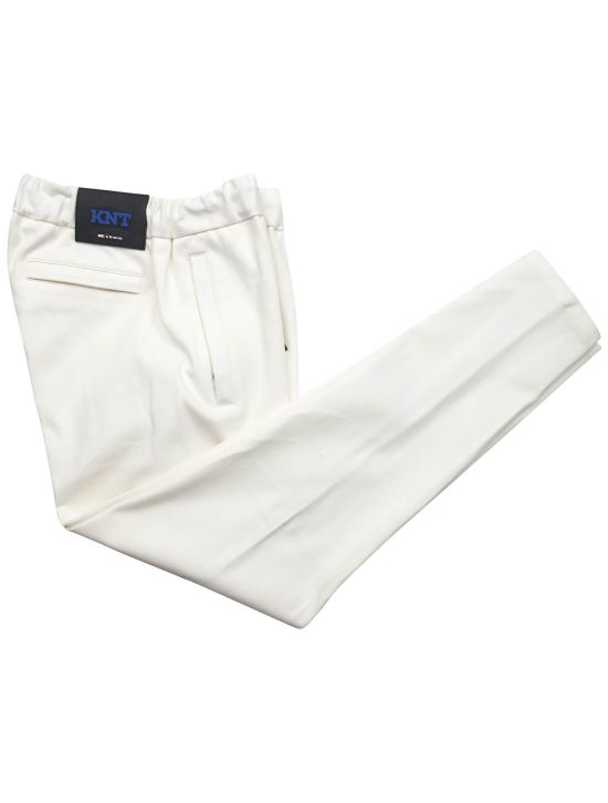 KNT Kiton KNT White Cotton Ea Pants White 000