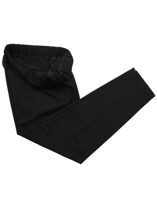 KNT Kiton KNT Black Wool Pa Ea Pants Black 001