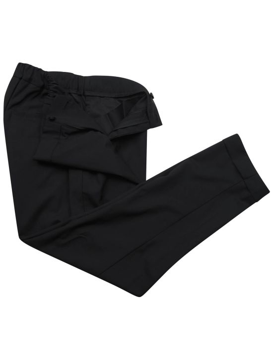 KNT Kiton KNT Black Virgin Wool Pants Black 001