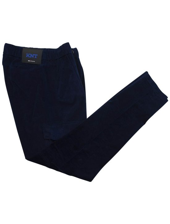 KNT Kiton KNT Blue Cotton Ea Vevet Cargo Pants Blue 000