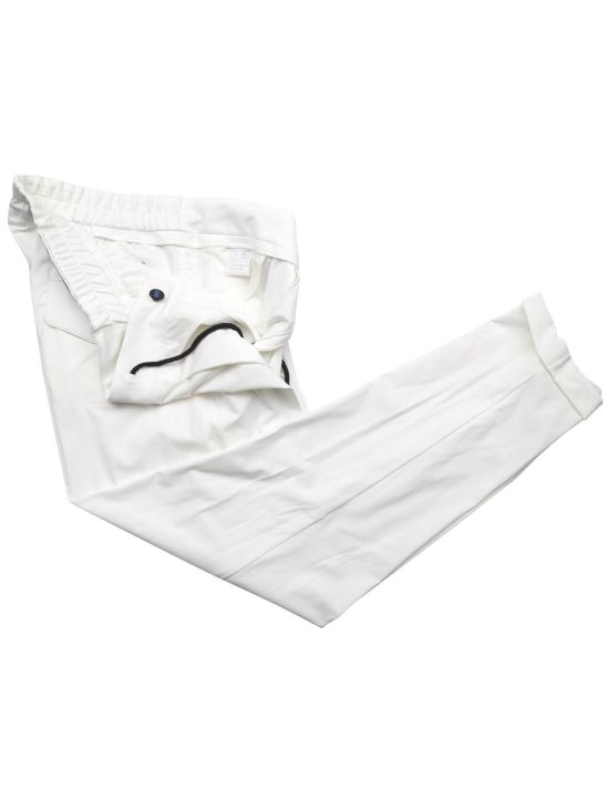 KNT Kiton KNT White Pa Ea Cargo Pants White 001