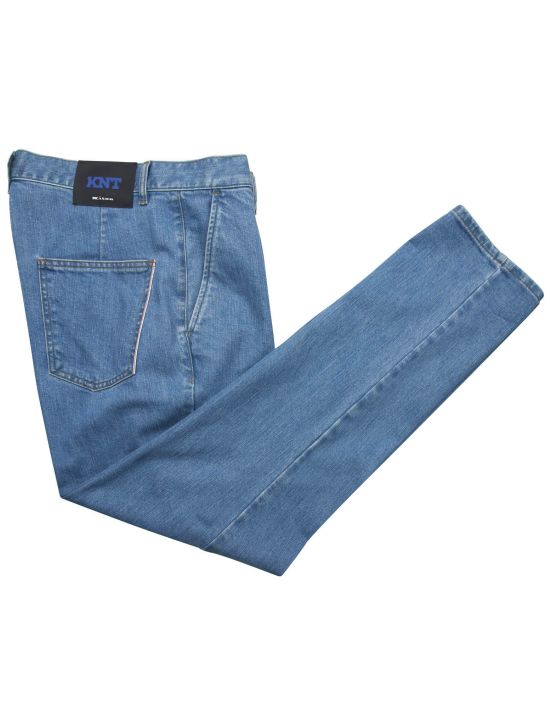 KNT Kiton KNT Blue Cotton Pa Pants Blue 000