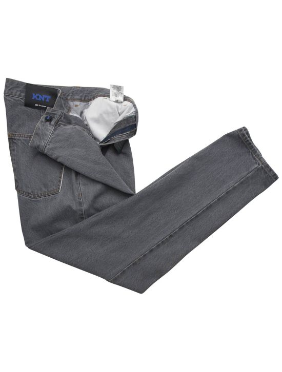 KNT Kiton KNT Gray Cotton Pa Jeans Gray 001