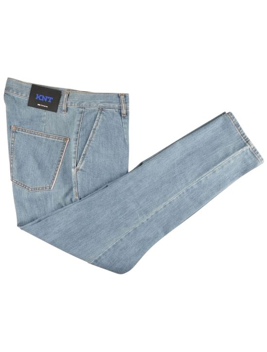 KNT Kiton KNT Blue Cotton Pe Jeans Blue 000