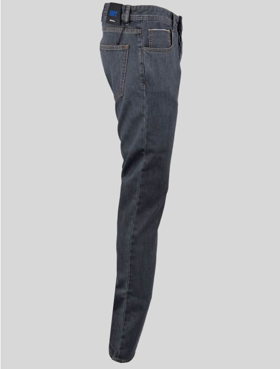 KNT KNT Kiton Gray Cotton Pe Jeans Gray 001