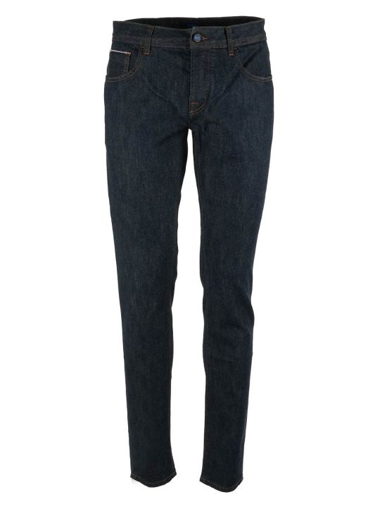 KNT KNT Kiton Dark Blue Cotton Pe Jeans Dark Blue 000