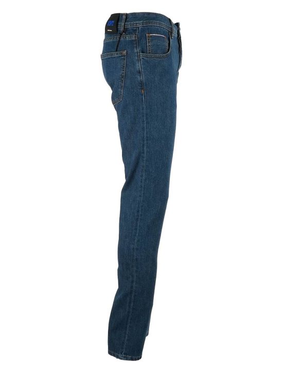 KNT KNT Kiton Blue Cotton Pe Jeans Blue 001