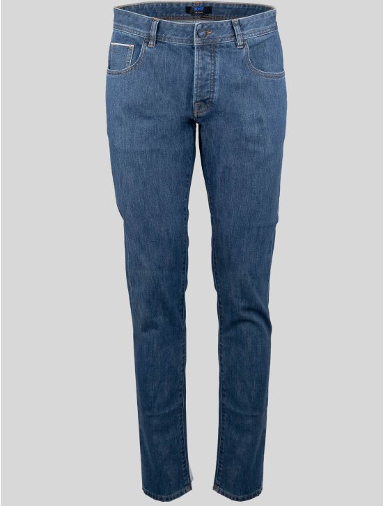 KNT KNT Kiton Blue Cotton Pe Jeans Blue 000