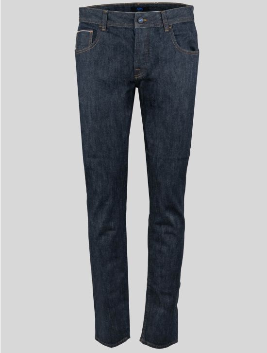 KNT KNT Kiton Blue Cotton Pe Jeans Dark Blue 000