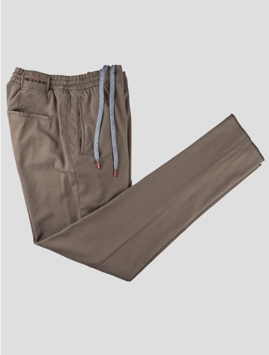 Kiton Kiton Brown Cotton Silk Ea Pants Brown 000