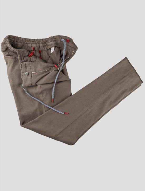 Kiton Kiton Brown Cotton Silk Ea Pants Brown 001