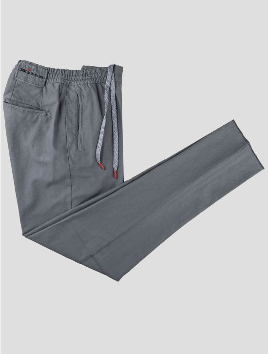 Kiton Kiton Gray Cotton Silk Pants Gray 000